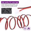 2-PIN LED Strip Extension Cable Wire 22AWG 10M 12V Flexible Electric Extension Cable For Lamp Bulb Automotive