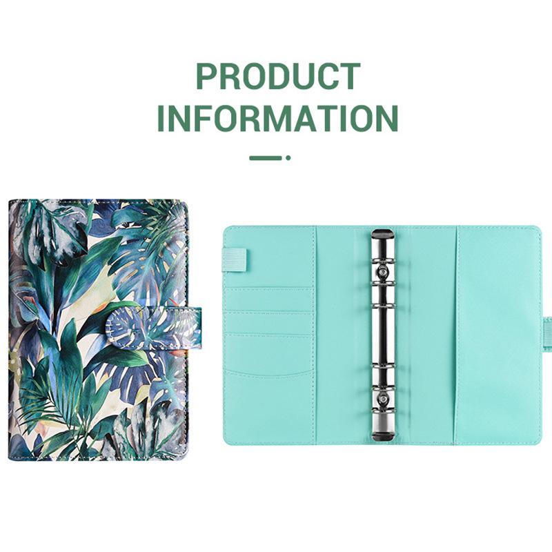 A6 Leaf Macaron Diary: Creative PU Binder for Event Planning and Business
