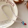 **Kissy! Strawberry Pearl Choker - 2025 New Sweet Style for Women**