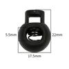 50Pcs Rope Cord Locks Clip Ends Round Ball Shape Luggage Lanyard Stopper Sliding Plastic Sewing Garden Home Cord Locks