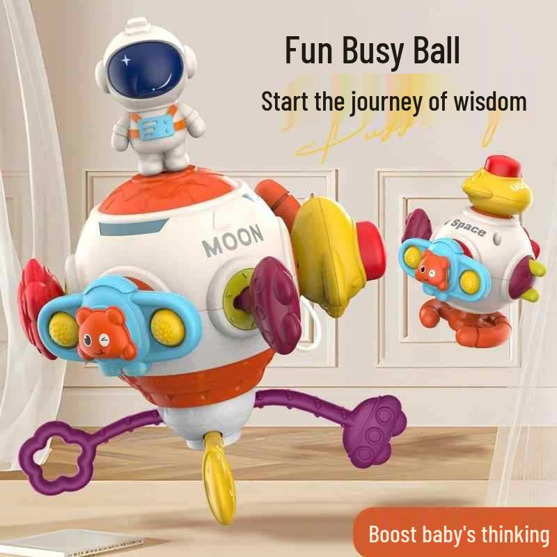 Cross-Border Montessori Baby Spinner: Educational Grab Ball & Sensory Toy for Children