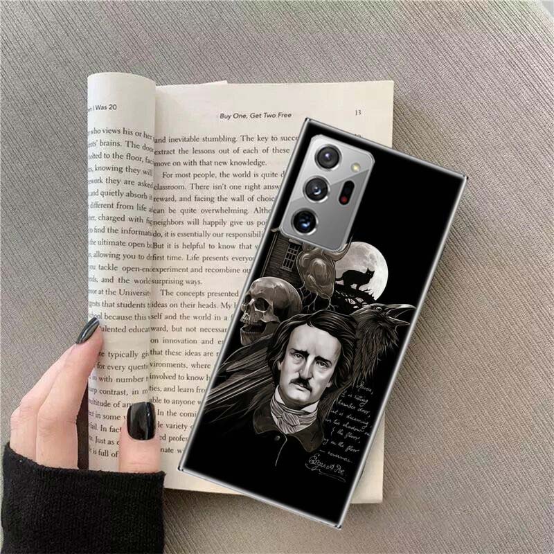 Edgar Allan Poe Phone Case for Samsung A17 A37 A57 A54 A14 A24 A34 A07 A04S A02S A12 A22 A32 A52S A16 A26 A36 A56 A72 Galaxy Not