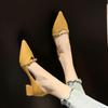 Vielseitige Pumps mit mittlerem Absatz und spitzer Zehenpartie im Feenstil für Damen - Kollektion Frühjahr 2025