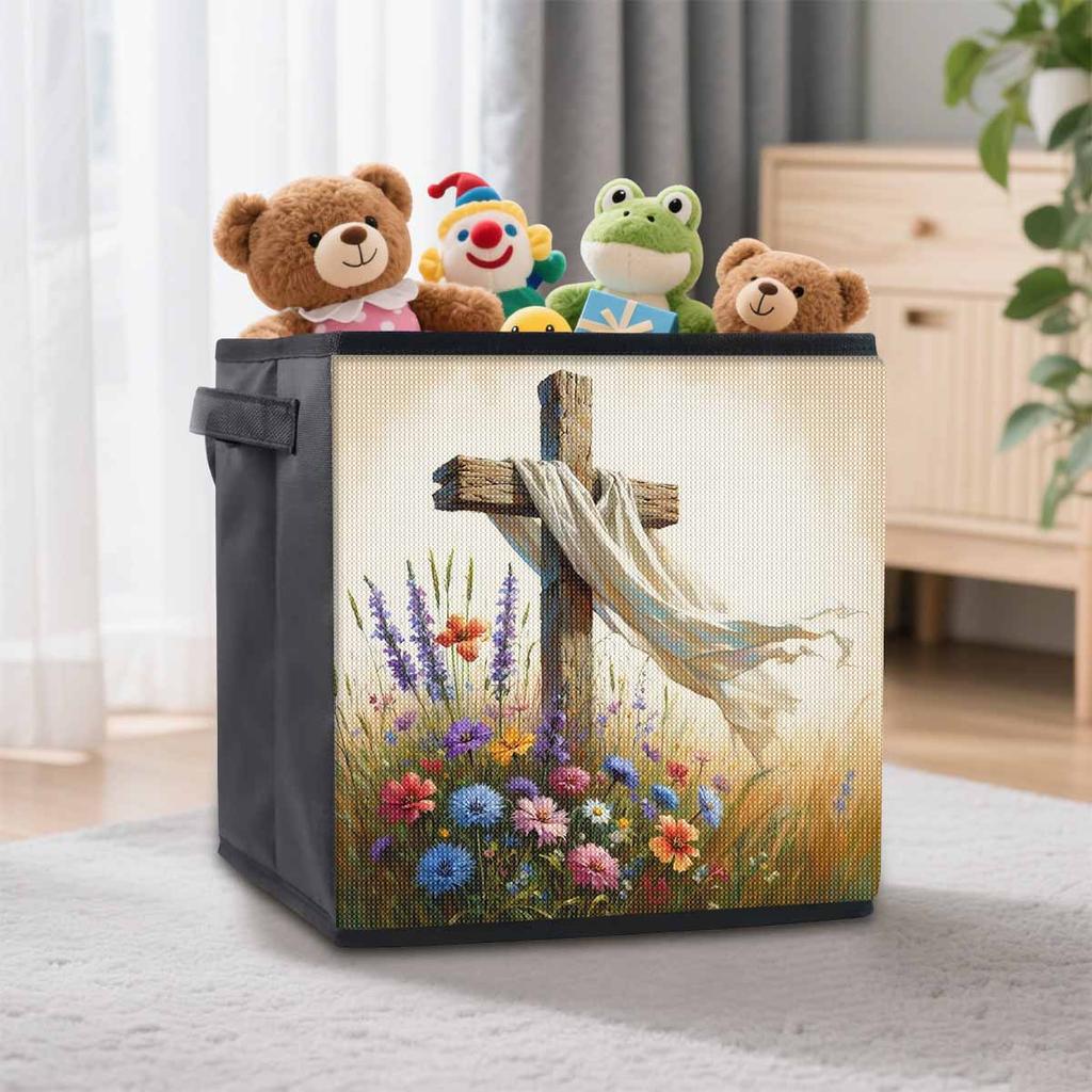 Graves and Crosses 5D Diamond Painting Storage Basket Full Round Drill Mosaic Diamond Embroidery Cross Stitch Kits Home Decor Home Decor