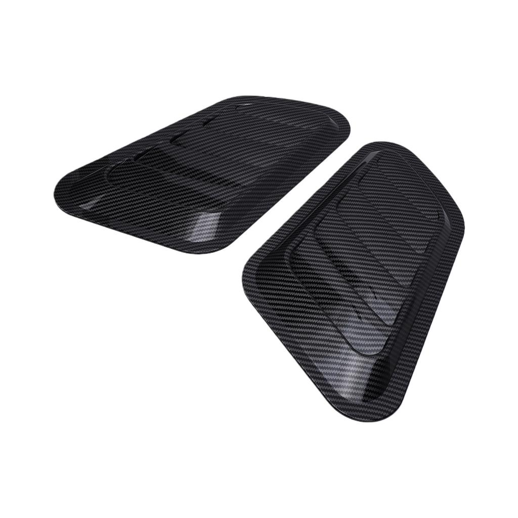 2pcs Hood Air Vents Car Hood Scoop Vent Bonnet Intake Covers Hood Air Flow Louver Decorative Covers
