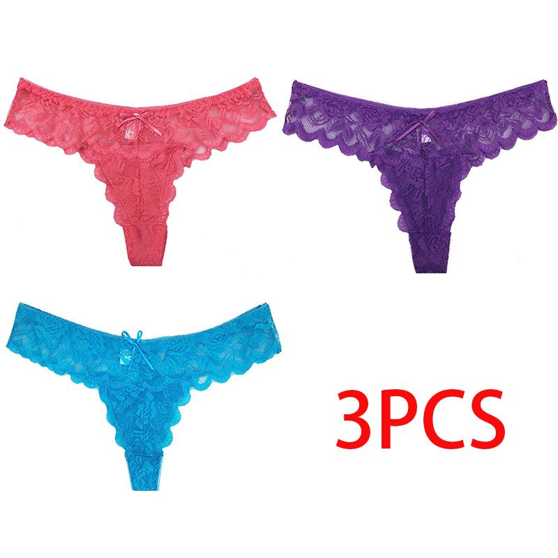 Lace Women's Sexy Thongs G-string Underwear Panties Briefs for Ladies T-back Panties Briefs Underpants