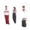1/64 Scale Figures People Resin Figurines Tiny Model Painted Miniature Character for DIY