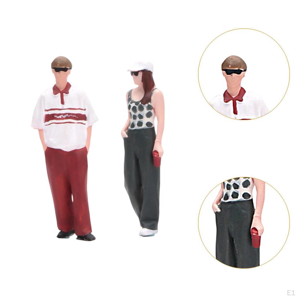 1/64 Scale Figures People Resin Figurines Tiny Model Painted Miniature Character for DIY