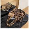 Sac bandoulière léopard, Chat fille décontractée, Sac bandoulière automne fourrure, Sac à main