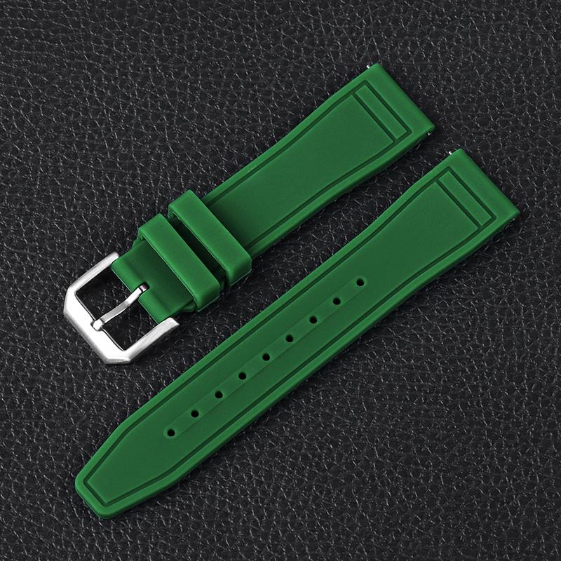 Silicone Watch Straps 20mm 21mm 22mm for IWC PILOT Portugal PORTOFINO Quick Release Rubber Bands Soft Waterproof Sport Bracelets
