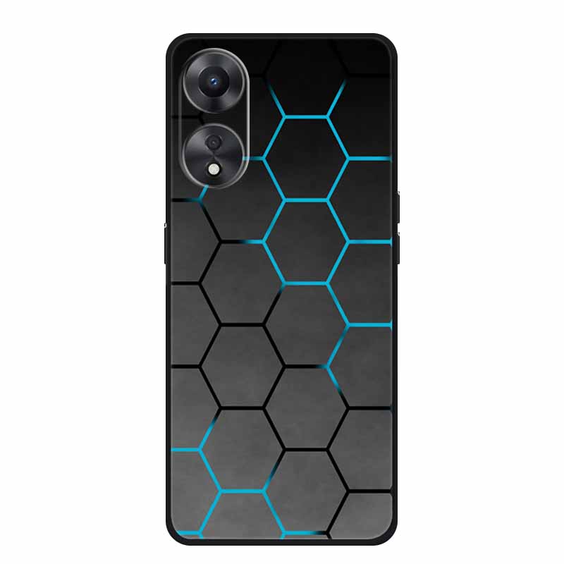 For OPPO A78 5G Case Fashion Silicone Soft TPU Back Cover For Oppo A58 A58X 5G OPPOA78 5G Phone Cases Shockproof CPH2483 Fundas