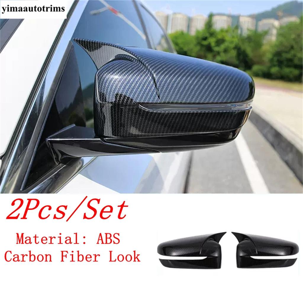 Outer Side Door Rearview Mirror Rear-view Decoration Cover Trims For BMW 5 6 Series GT G30 530I 2017 - Exterior Accessories