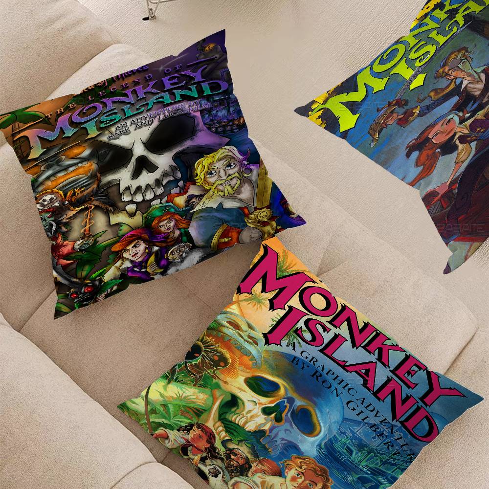Classic Game The Secret Of Monkey Island Pillow Cover Design Cushion Cover Decor Holiday Decorati