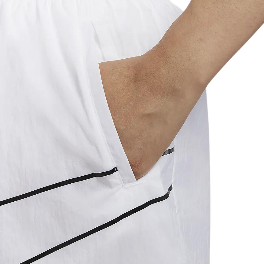 Nike Sportbekleidung Basics Gewebter Komfort Dreiviertel Lässige Shorts Damen Shorts Weiß HM4633100