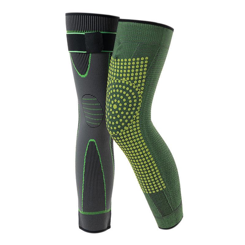 Unisex Knee Pads with Straps and Extended Protection, Self-Heating Wormwood Sleeves for Warmth and Cold Resistance.