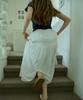 Opeundoeoseutyudio Handmade Wrinkle Pin Tuck Skirt Summer Ivory