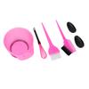 Hair Colo  Dyeing Kit Professional Salon Portable Ear   Dye Brush Mixing Bowl Tool Set