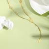 Stainless Steel Virgin Vrand Three-color Beaded Y-Shaped Necklaces for women,The Holy Spirit Cross Pendant Necklace,Jewelry Gift