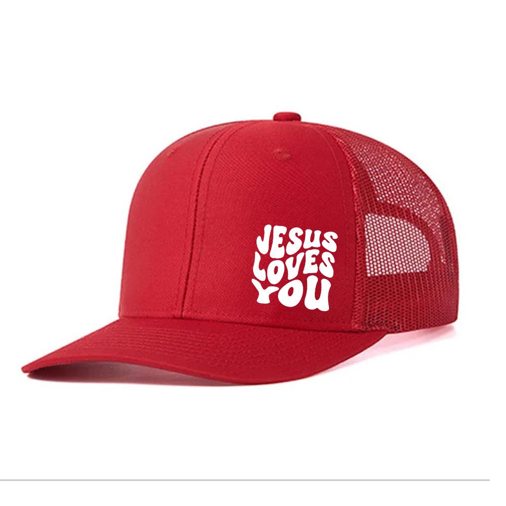 Love You Fashion Hip Hop Casual Men'S And Women'S Mesh Cap Adult Adjustable Cap Sun Hat Baseball Cap