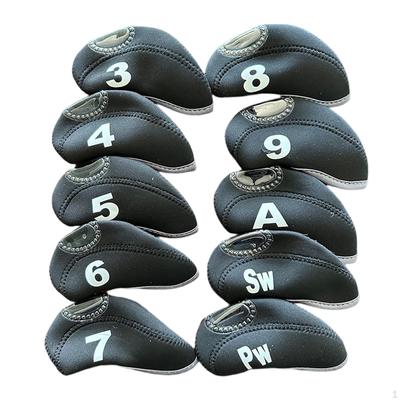 Paquete de 10 Fundas para Palos de Golf para , con Ventana Superior, Número Grande, Neopreno