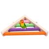 Bird Wood Perch Corner Shelf Platform for Hamster Lovebird Finch Conure Budgie