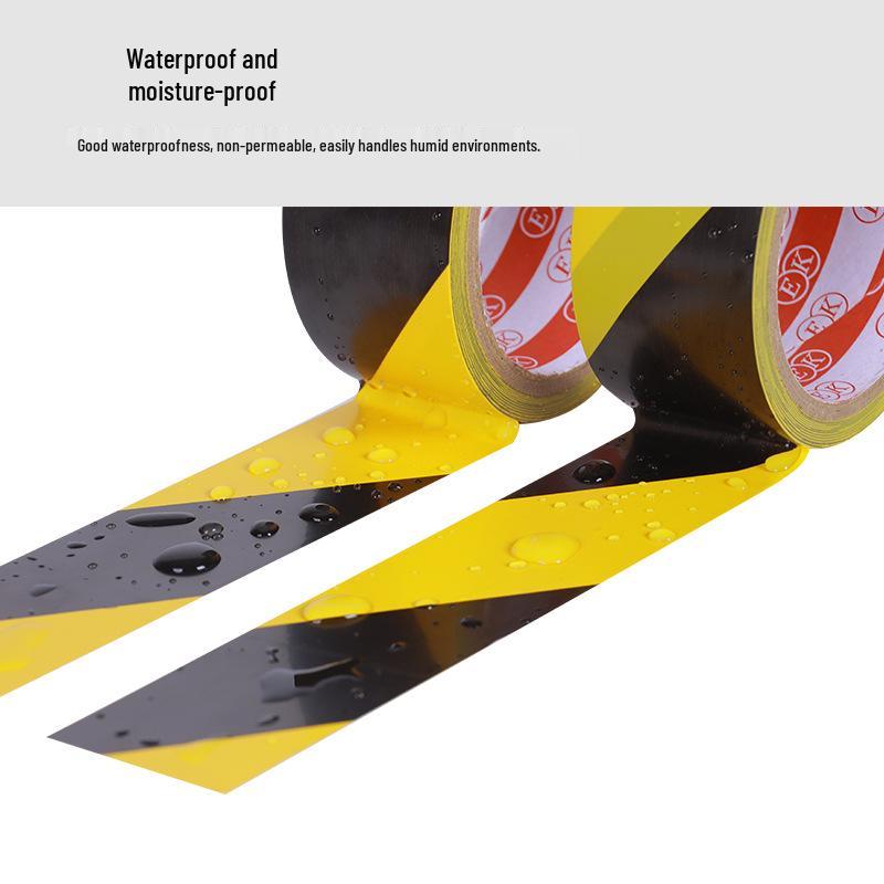 Yellow and Black Zebra Line Floor Marking Tape for Workshop Safety