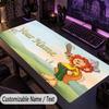 Custom Text Big Mousepad, Extended Desk Pad For Laptop Work GamePumuckl