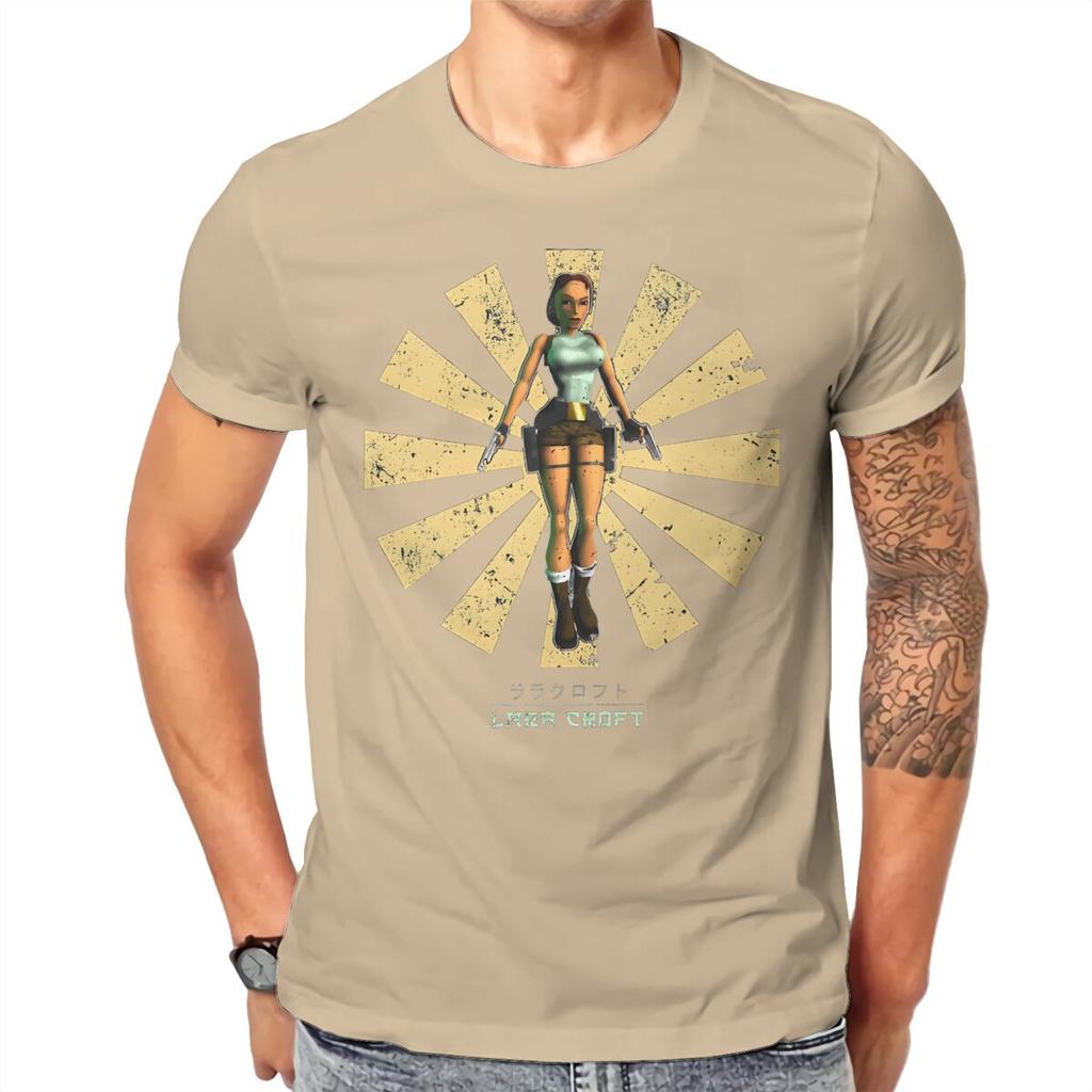 Tomb Raider Game Lara Croft Japanese Tshirt Graphic Unisex Tops Vintage Alternative Summer Cotton Clothing Harajuku T Shirt