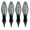 KSHOSIYOK LED Turn Signals for Vehicle Inspection High Set Motorcycles, e-Mark, Compliant, Brightness, 12V, Universal, 4-Piece