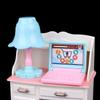 Doll Play Dollhouse Furniture Desk+Lamp+Laptop+Chair Accessories For 1/6 Doll