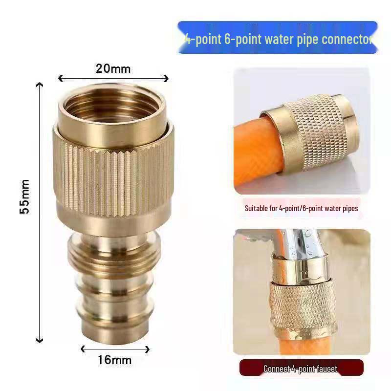 All-Copper Adjustable High-Pressure Spray Gun for Car Wash, Watering, and Floor Cleaning.
