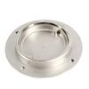 316 Stainless Steel Marine Access Cover with Flush Mount Frame and Threaded Lid for Boat Deck Inspection Openings