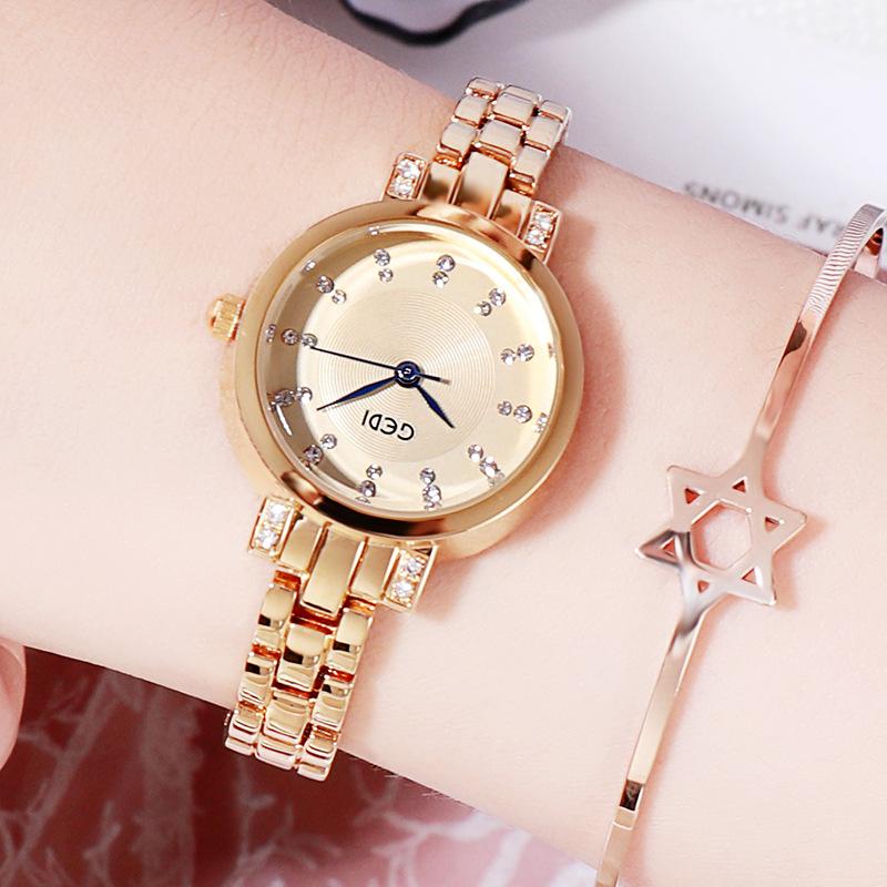 Korean Fashion Women S Watch, Casual Trend Waterproof Women S Watch, Diamond-Encrusted Literal Trend Versatile Women S Watch