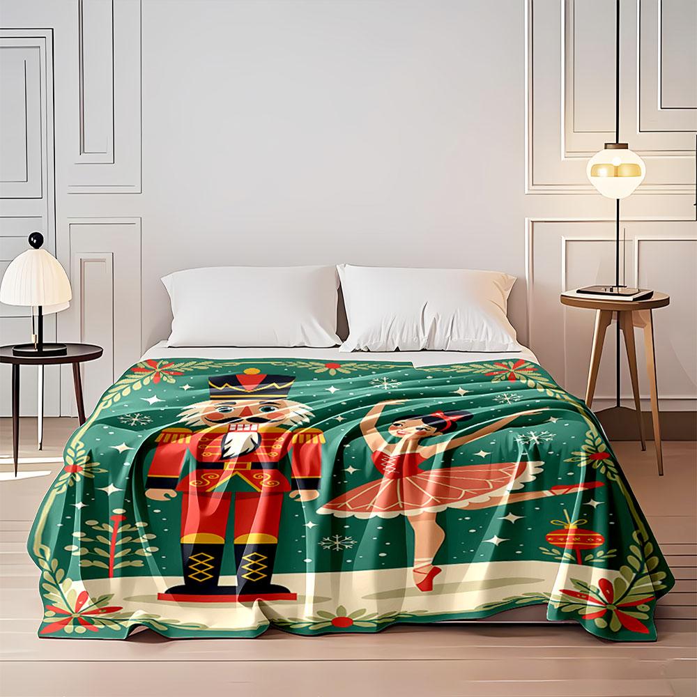 Nutcracker Ballet Scene Blanket for all seasons blanket lunch break throw gift