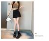 2024 Spring/Summer Black High-Waist Slimming Slit Bodycon Midi Skirt for Women