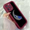 JT46 Астронавт спит на Луне Realme 14 15 Huawei Honor 70 90 Infinix Tecno itel Motorola Google Все Модели Ангельские глазки Мягкий ТПУ Чехол для Телефона