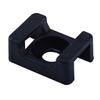 100pcs Black Nylon Cable Tie Mount Screw Fixed Saddle Holder For Wire Management Home Server Rack Hardware Fastener