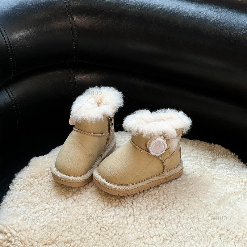 Snow Boots Male and Female Students Thickened Medium Boots Autumn and Winter Non-slip Short Boots