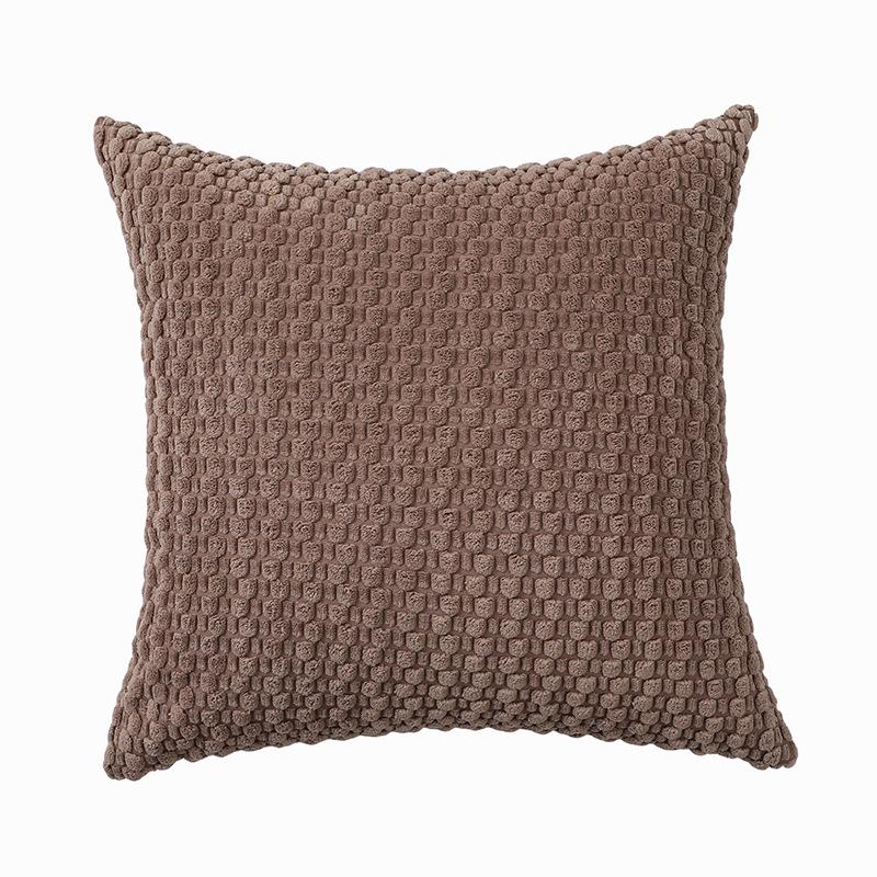 New Modern and Simple Corduroy Three-dimensional Bubble Pillow Pillow Case Fashionable Solid Color Cushion Pillow Case