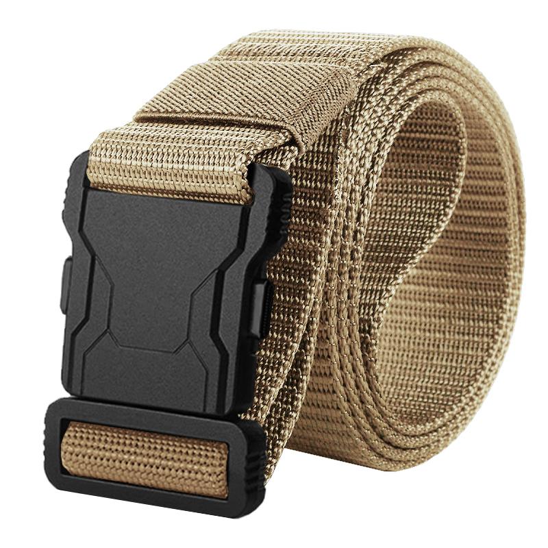 1 Piece of Fashionable Men's Tactical Buckle Belt for Outdoor Sports Training and Sports Work Pants Belt