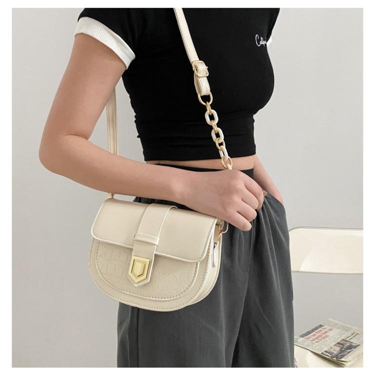 Dame vår/sommer steiner mønster PU mykt skinn salveske Uformell en skulder skrå veske