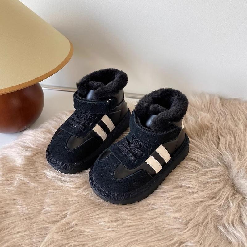 Ghete Scurte pentru Bebeluși pentru Copii Iarnă Plus Catifea Pantofi Groși din Bumbac pentru a Menține Caldura Pantofi de Zăpadă Anti-lovire pentru Copii Băieți