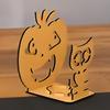 Halloween Shadow Candle Holder Funny Shadow Stand Candlestick with Witch Skeleton Pumpkin Cat Silhouette Holiday Table Centerpiece