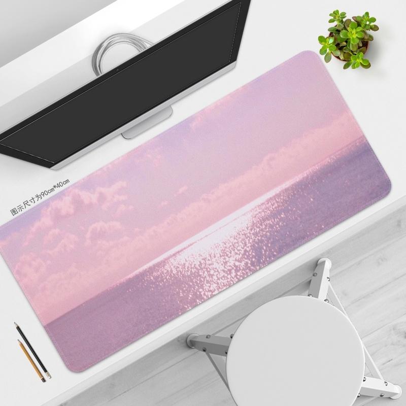 Pink Mouse Pad HD Printing Large Seaming Waterproof Mouse Pad Antislip Gaming Mouse Pad