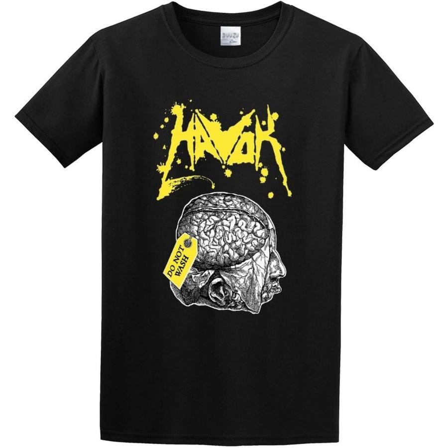 XINYIFENG Havok Thrash Metal Band Long Sleeves Soft Trend Distressed Crazy T-Shirt Black XXXXXL разноцветный
