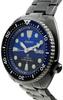 SEIKO PROSPEX Save the Ocean 200m Automatic Black IP Watch with Blue SRPD11K1 "Turtle" Diver's Dial,