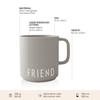 Mug - design letters - 1190071 - porcelaine - cylindrique - contemporain