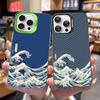 Japanese Waves Phone Case For IPhone 17 16 15 14 13 12 11 Pro Max Plus Pro Colorful Shell