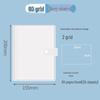Mini A6 Student Planner Inserts with Transparent Photo Album Pockets, 40 Pages, and Classification Stickers