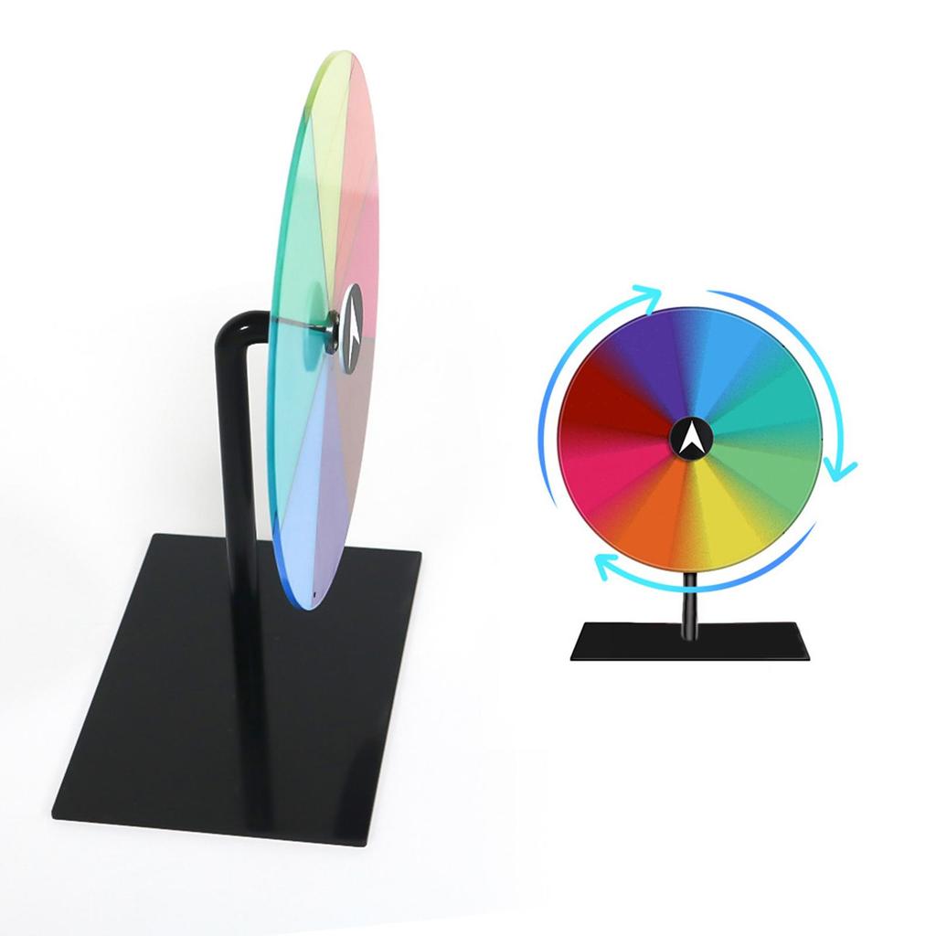 Tabletop Prize Turntable Draw Roulette Wheel with Stable Base Fortune for Teaching